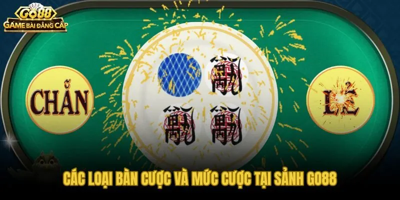 Bàn cược phân tầng rõ ràng từ vốn mỏng đến vốn lớn tại Go88