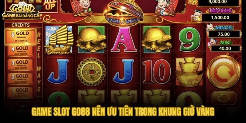 Danh sách game slot Go88 phù hợp từng khung giờ và mức vốn