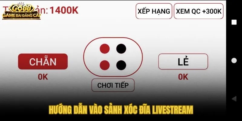 Quy trình vào sảnh xóc đĩa livestream Go88 chỉ 45 đến 60 giây