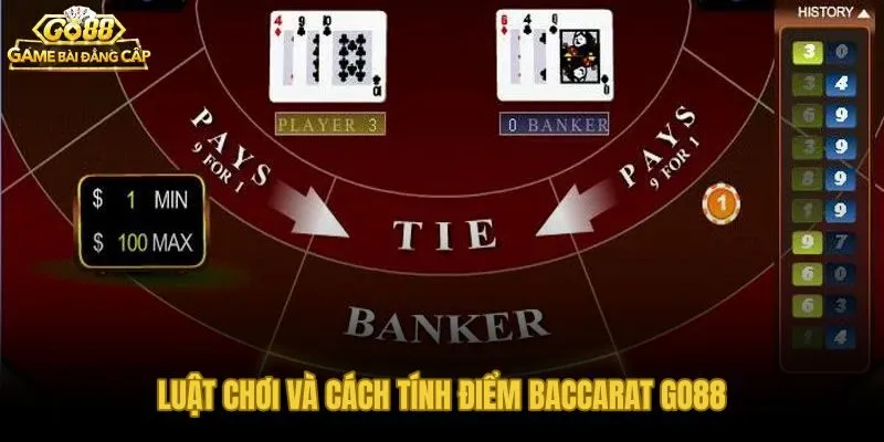 Luật chơi Baccarat Go88 và cơ chế tính điểm modulo 10