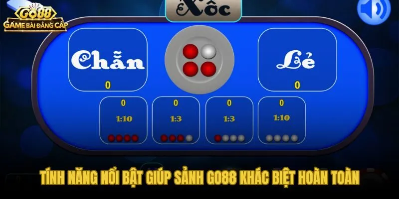 Giao diện và tính năng xóc đĩa livestream Go88 tối ưu từ lần chạm đầu tiên
