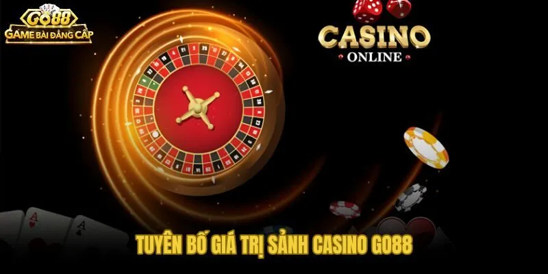 Sảnh Casino Go88 với kiểm soát hành trình người chơi toàn diện